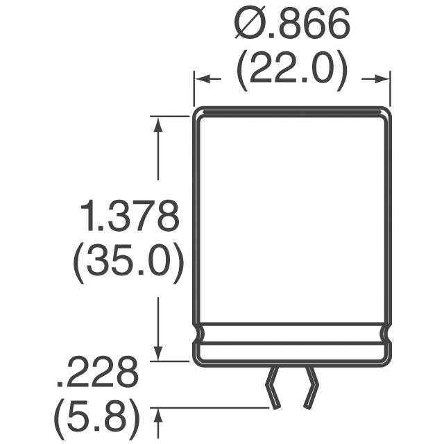 MAL215946121E3 Vishay Beyschlag/Draloric/BC Components  Condensadores electrolíticos de aluminio